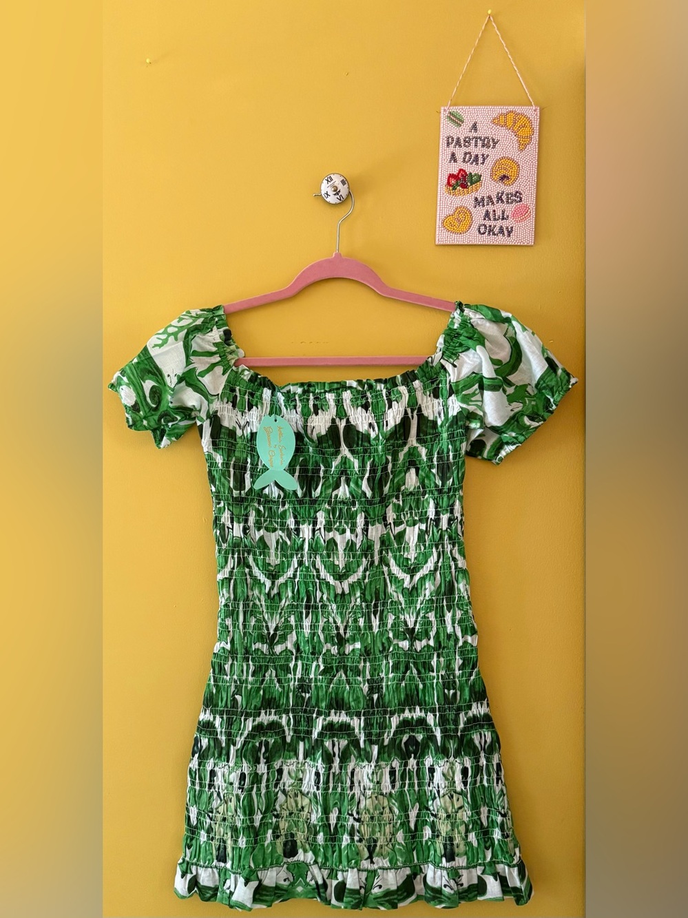 Smocked Mini Dress - Picture 2 of 5